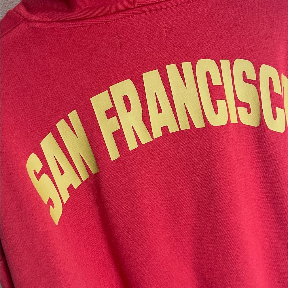 Junk Food X NFL Sideline Stripe fleece 49ers hoodie XL - Picture 7 of 8